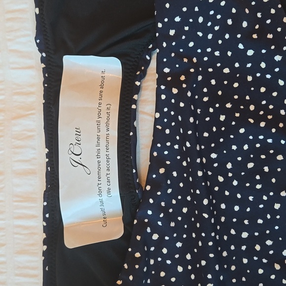 NWT*J CREW Hipster bikini bottom in Navy & white polka dots women 2X style BH535 - Picture 7 of 11